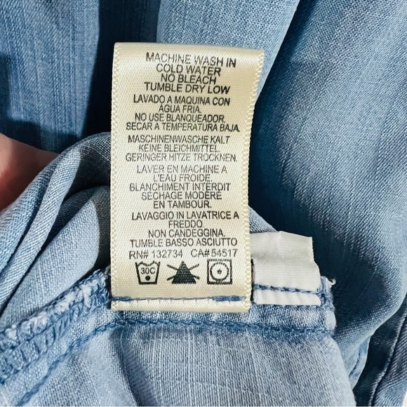 Anthropologie Cloth & Stone Janine Chambray Shirt Dress Size S - Picture 10 of 12